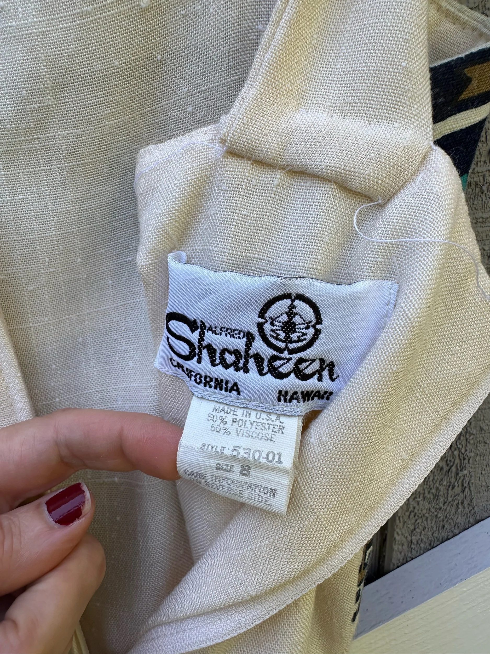 70s Alfred Shaheen Culotte Jumpsuit