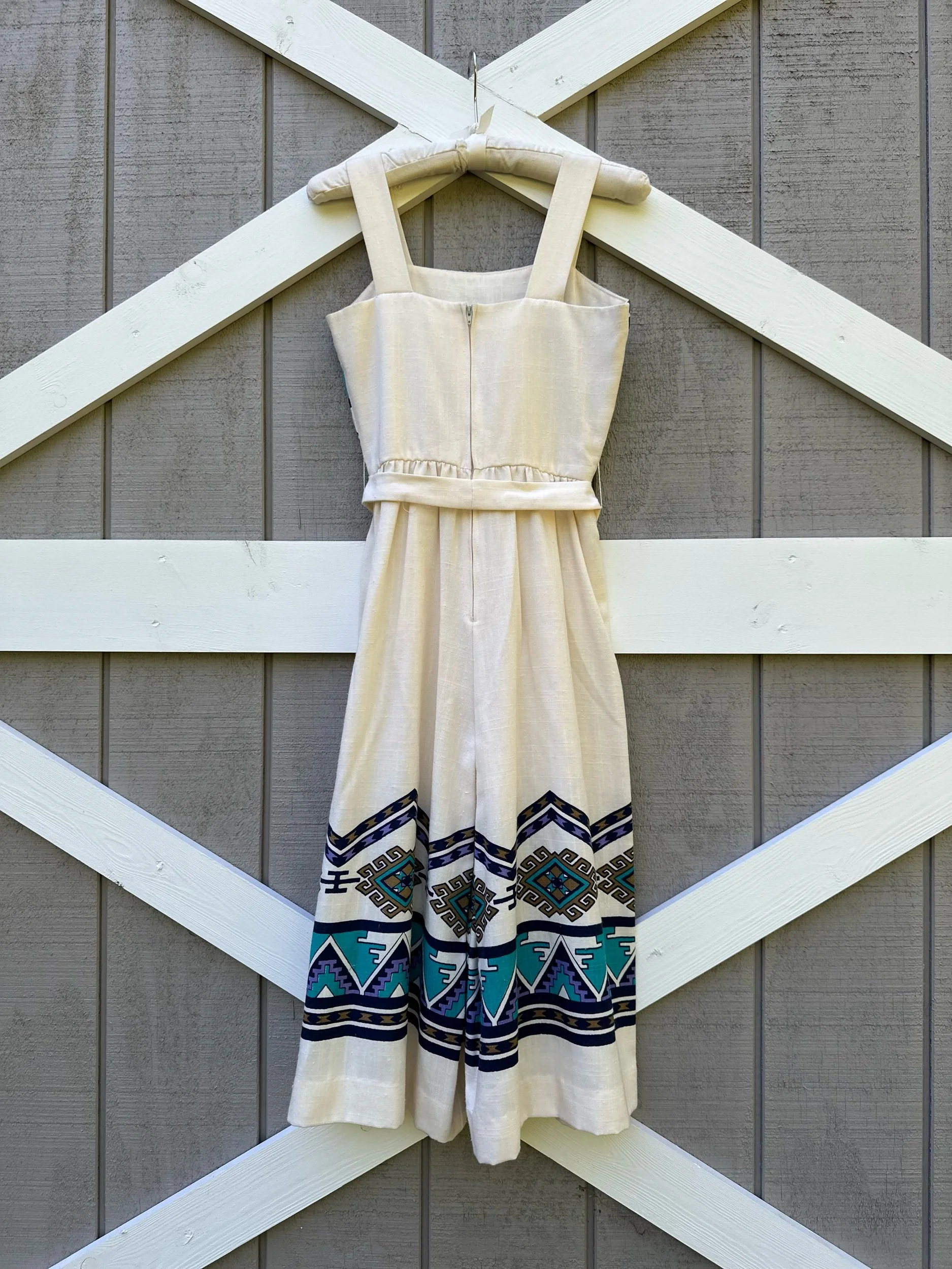 70s Alfred Shaheen Culotte Jumpsuit