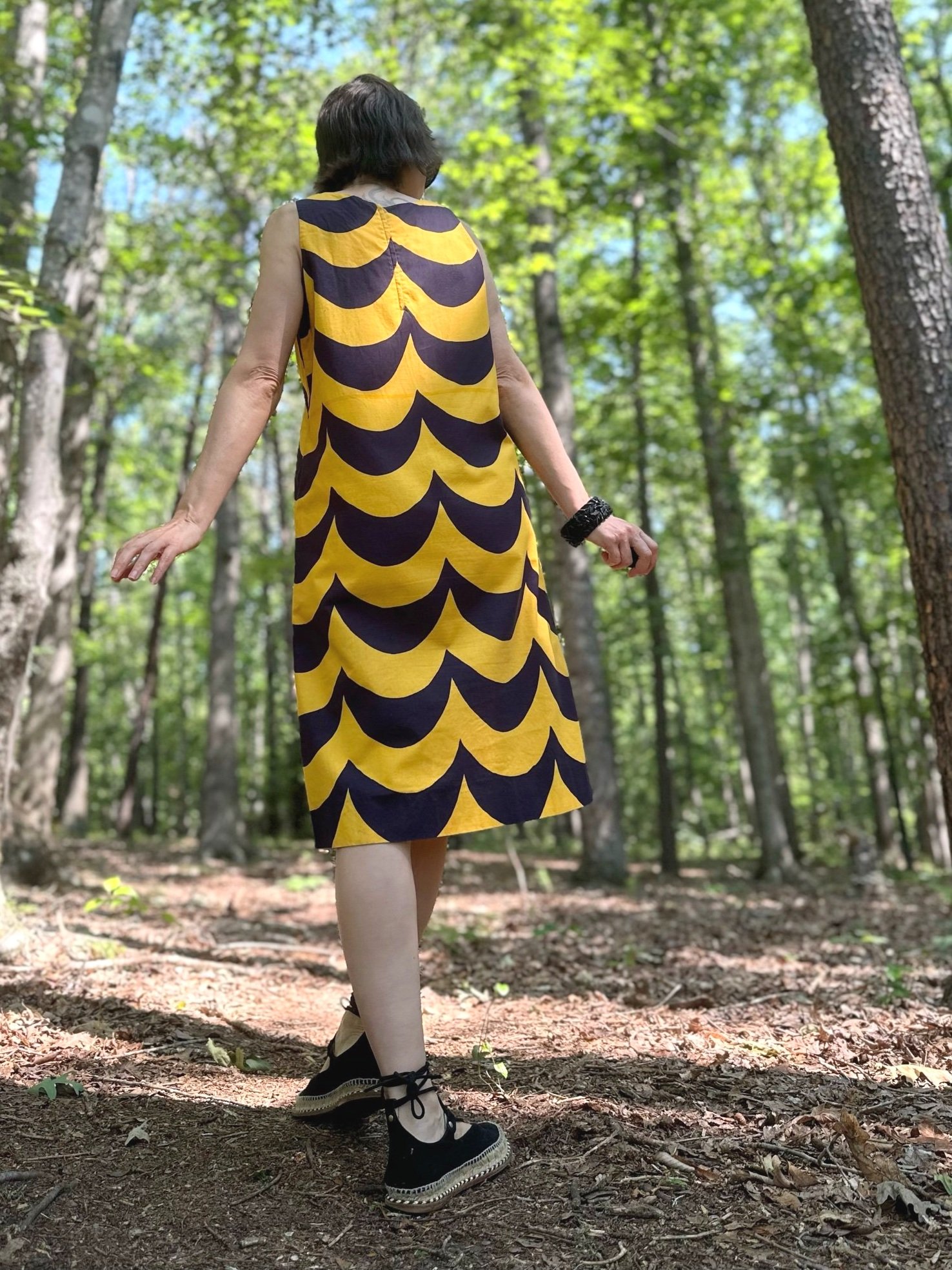 1965 Marimekko Rimala Tiira Laine Cotton Dress