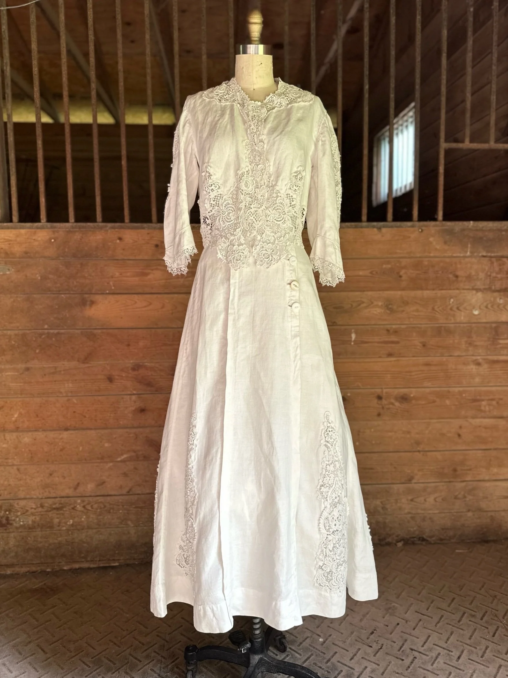 Edwardian Linen Two Piece Skirt Set