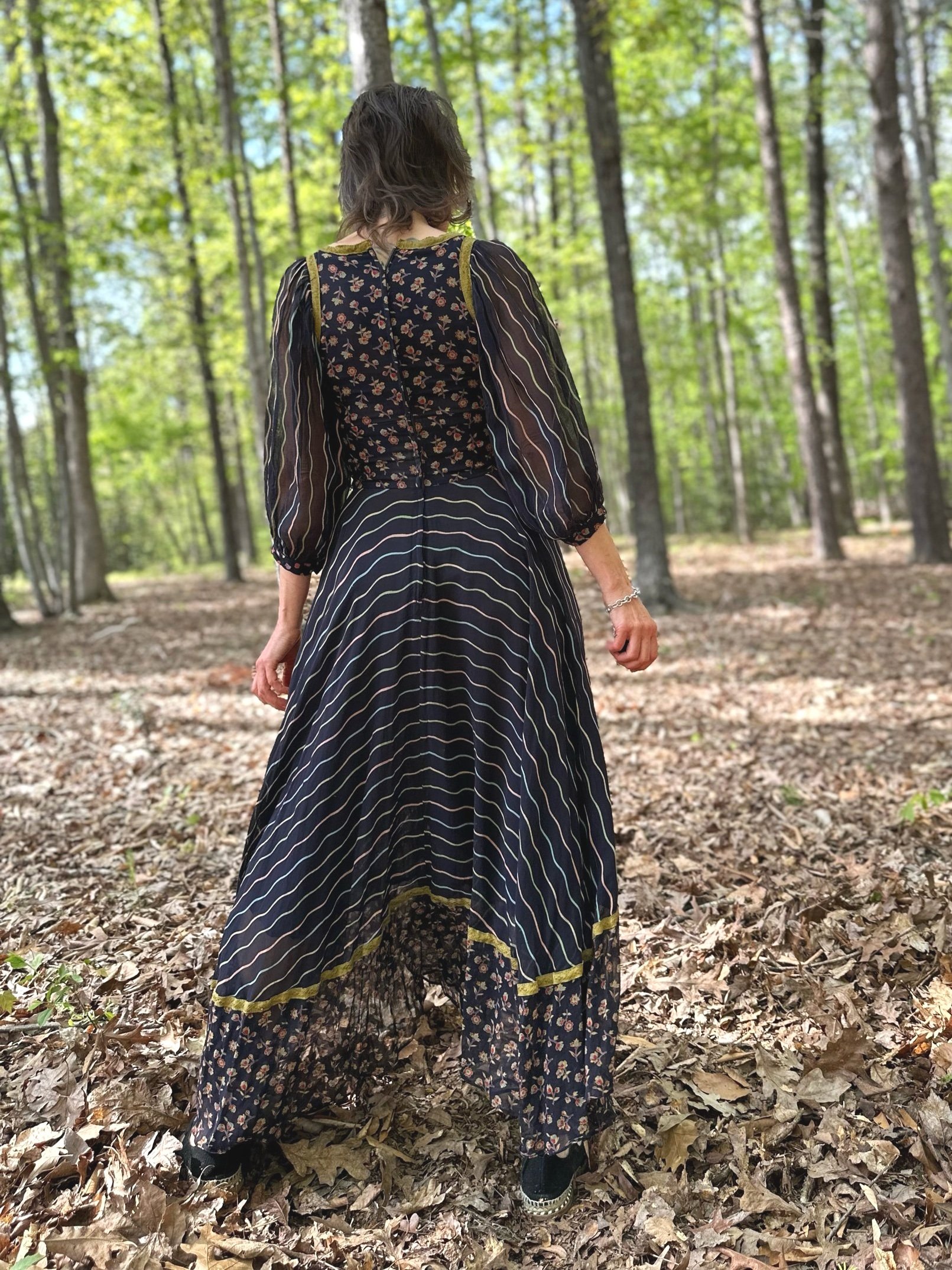 Late 60s to Early 70s Thea Porter Keyhole 'Gipsy' Dress
