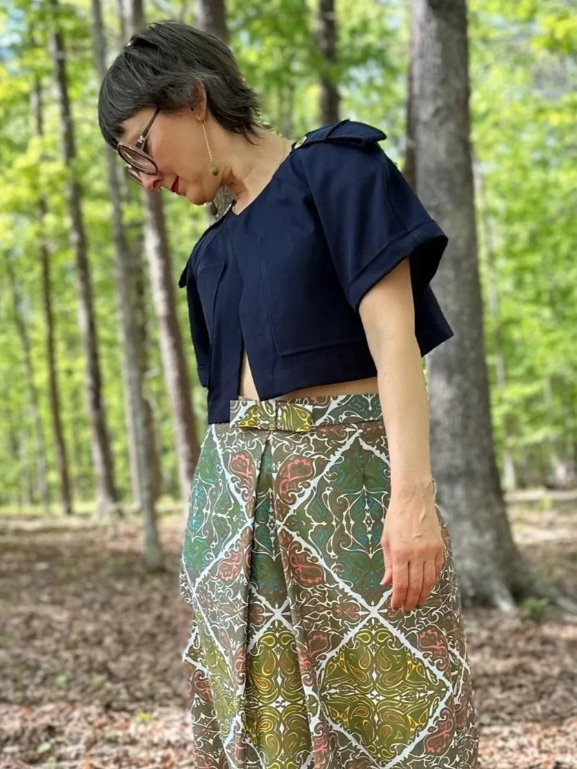 80s Bernard Perris Cropped Short Sleeve Jacket