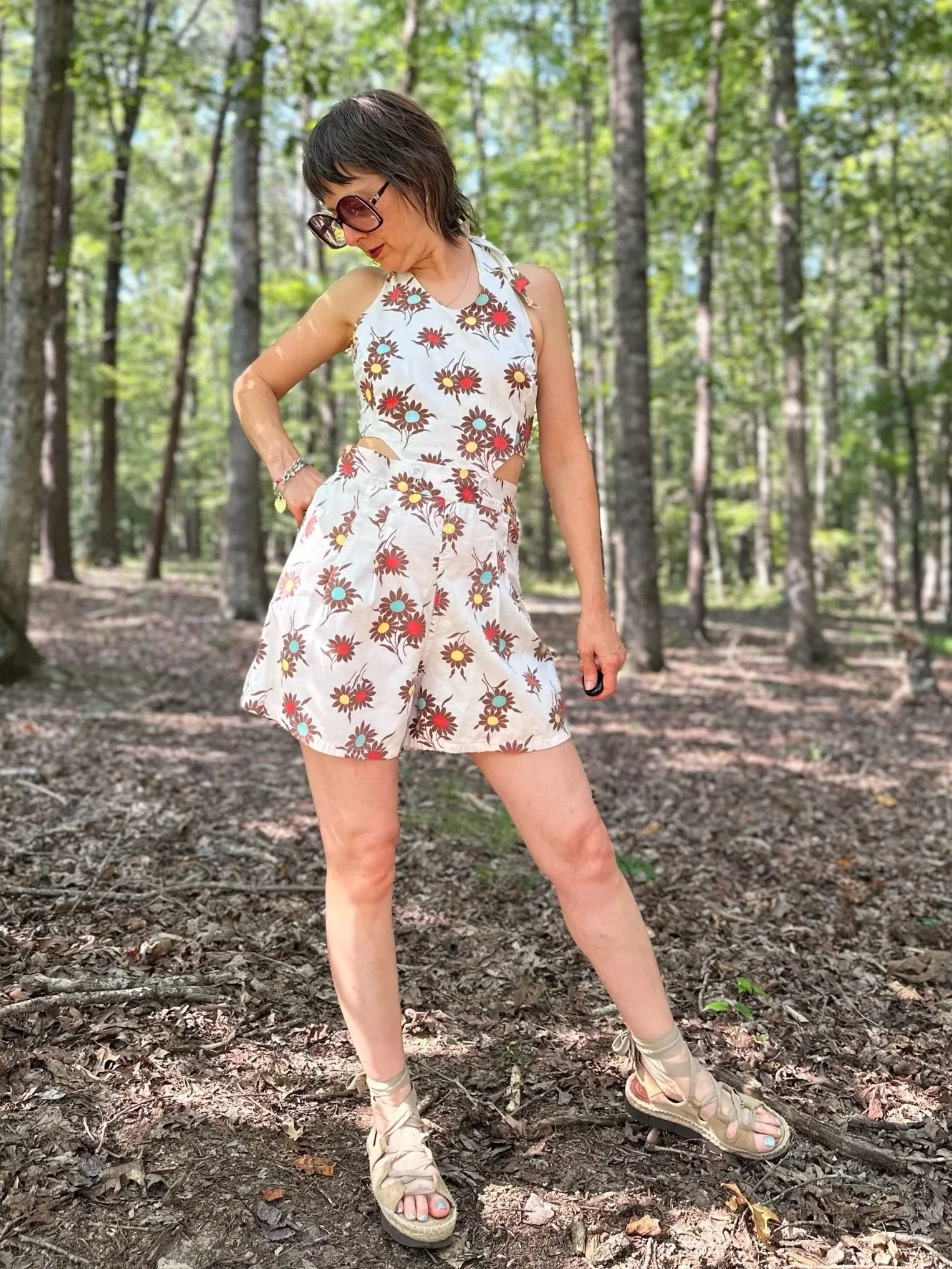 1930s to 40s Cotton Playsuit