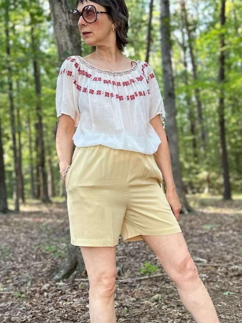 1930s Hand Made Romanian Gauze Top