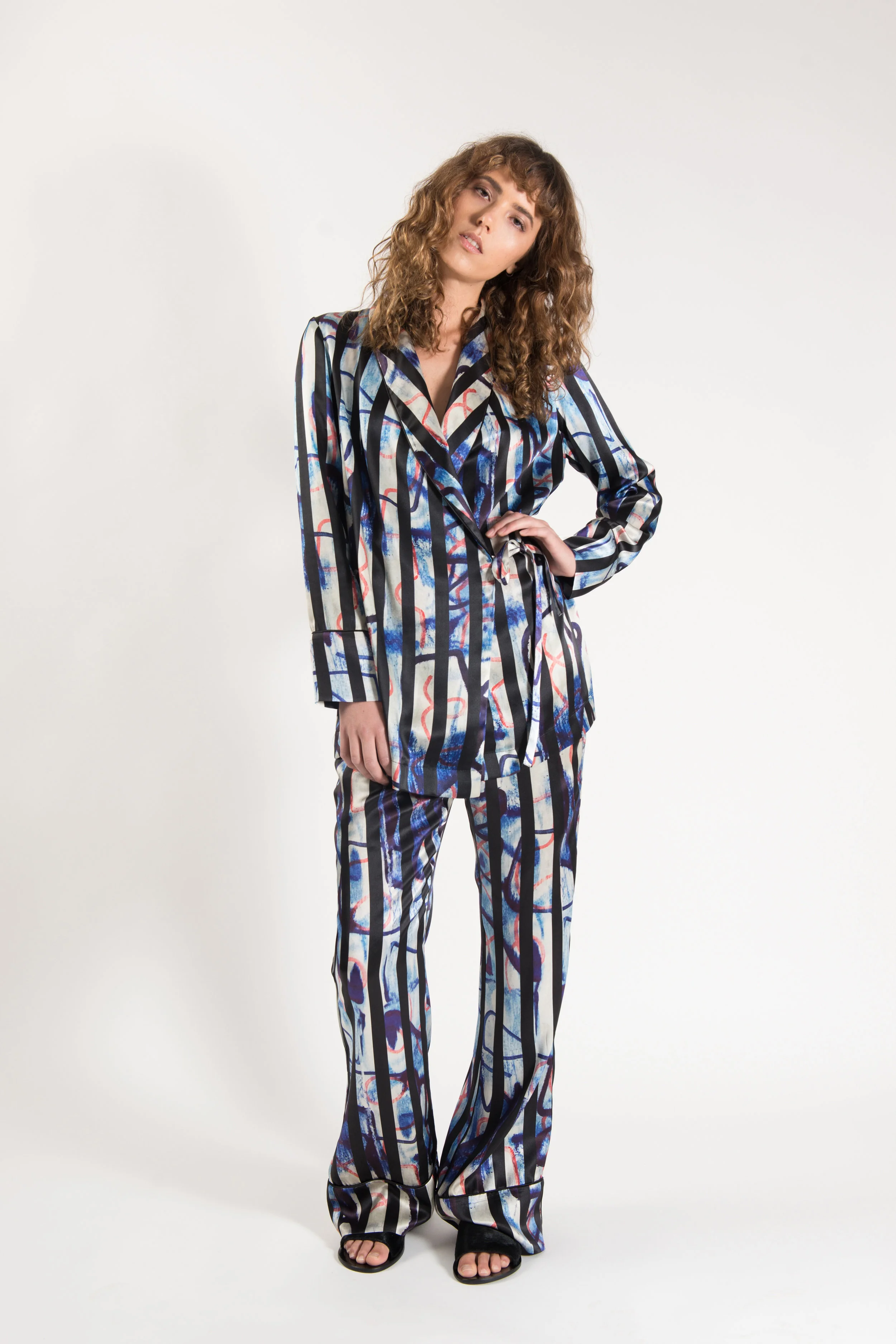 The Maze Silk Set -Pants