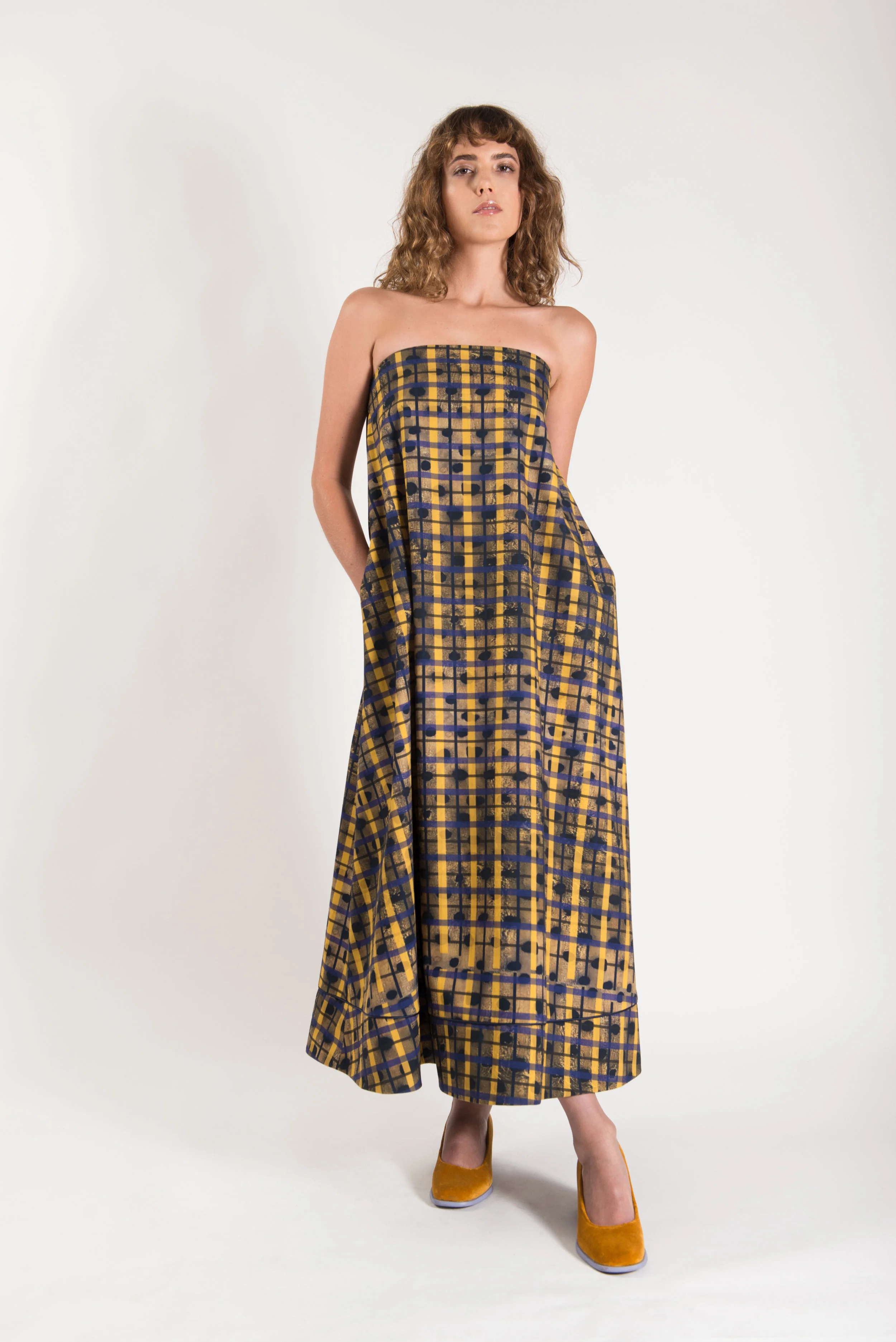 Trapeze Dress -Telegram print 