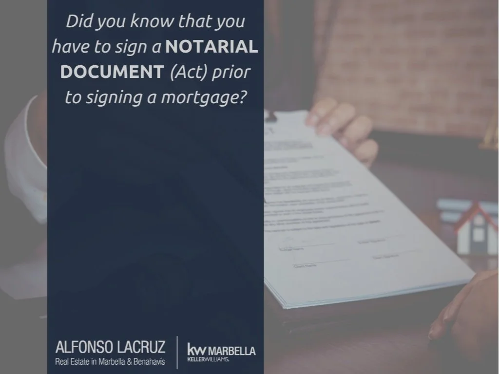 Did you know that you have to sign a Notarial Document (Act) prior to signing a mortgage?