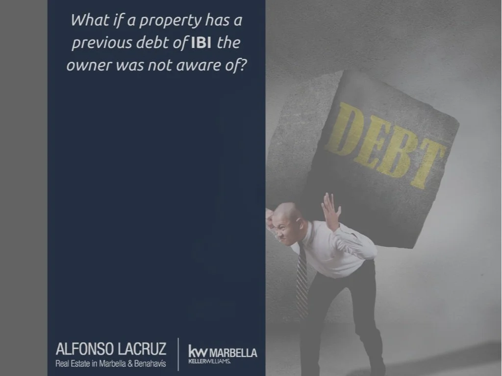 What if a property has a previous debt of IBI the owner was not aware of?