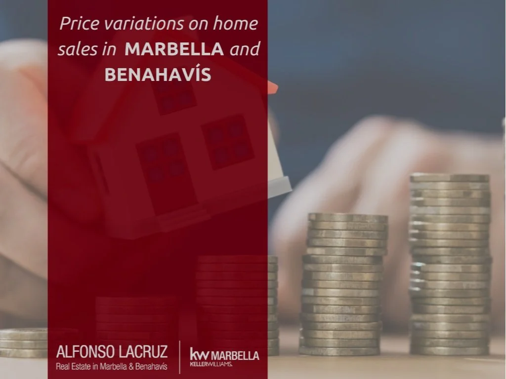 Price variations on home sales in Marbella and Benahavis