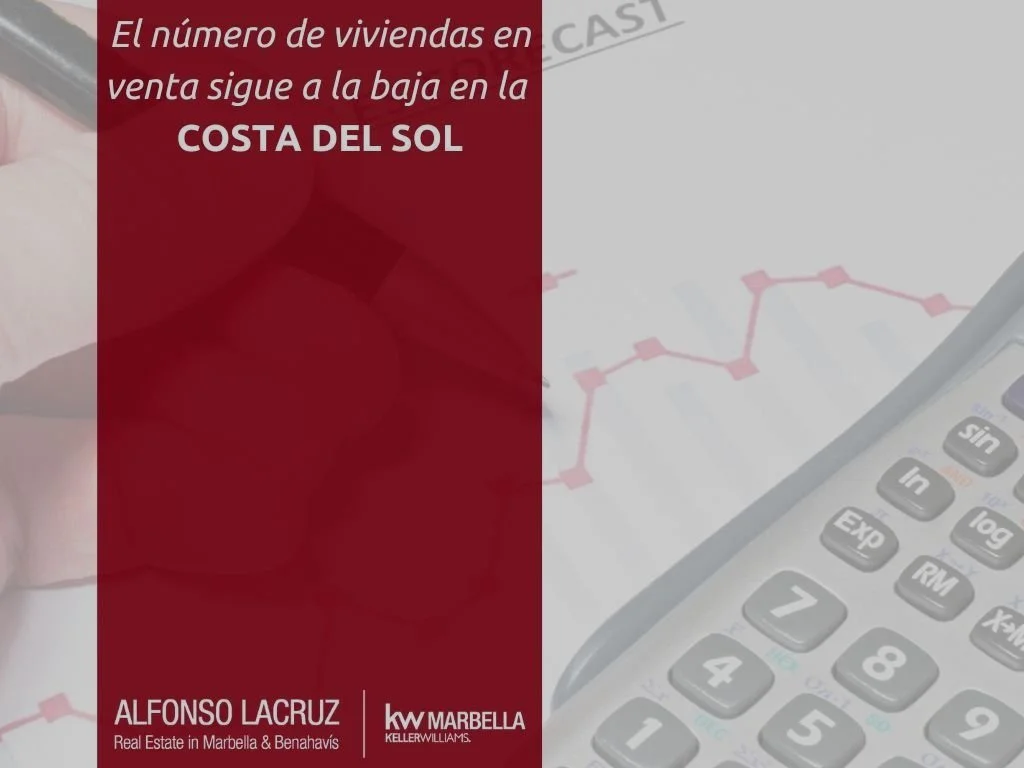 El número de viviendas en venta sigue a la baja en la Costa del Sol