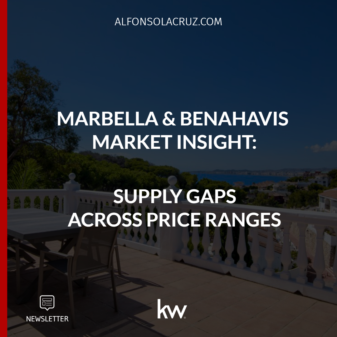  MARBELLA &amp; BENAHAVIS MARKET INSIGHT: SUPPLY GAPS ACROSS PRICE RANGES