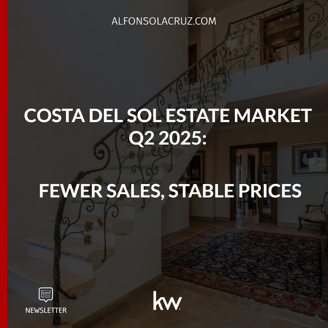 COSTA DEL SOL REAL ESTATE MARKET Q2 2025: FEWER SALES, STABLE PRICES