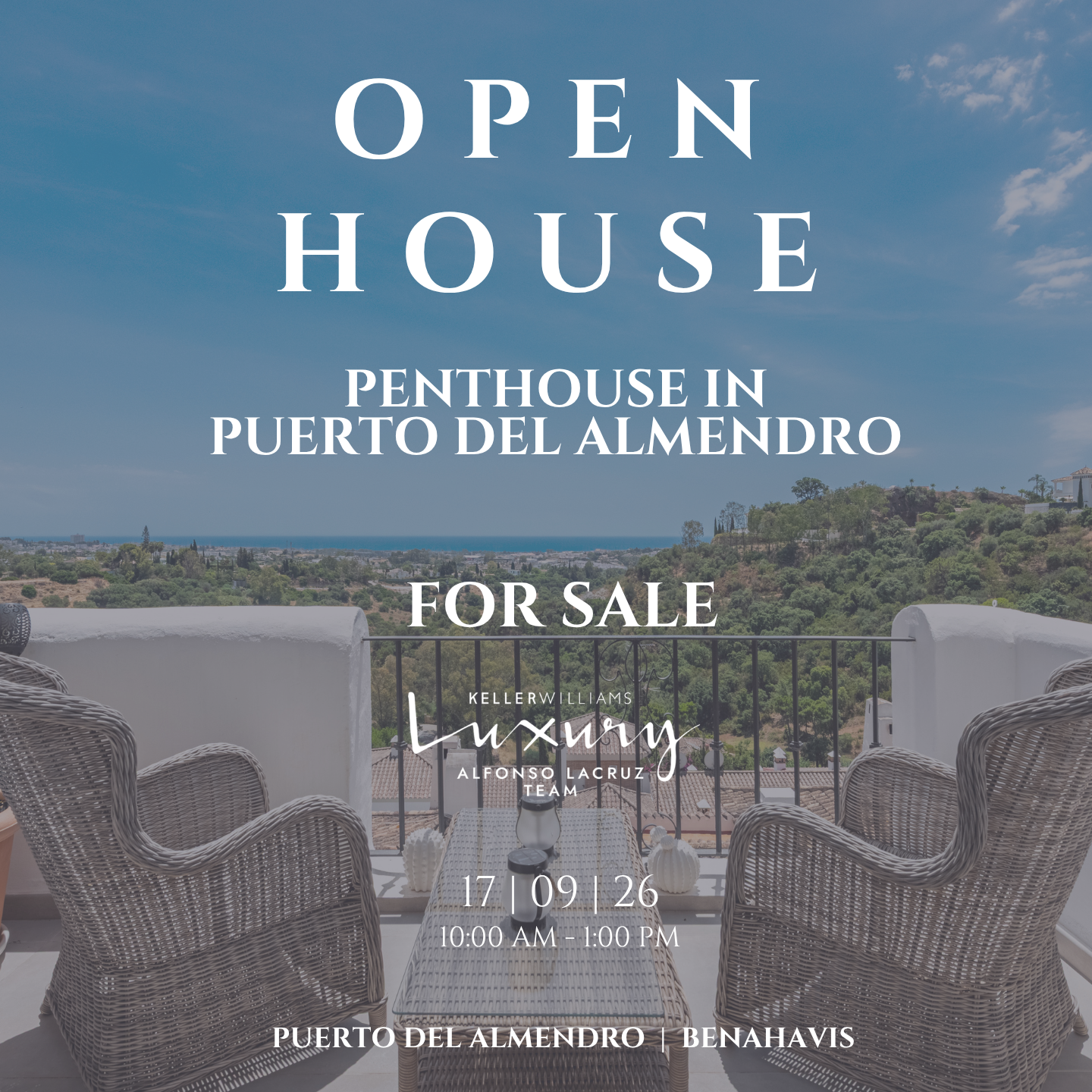 OPEN HOUSE IN LAS TERRAZAS, PUERTO DEL ALMENDRO