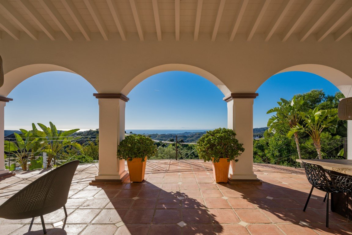 Terraza con vistas al mar