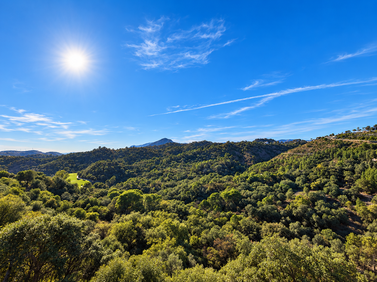 Valle mediterráneo entre montañas verdes.png