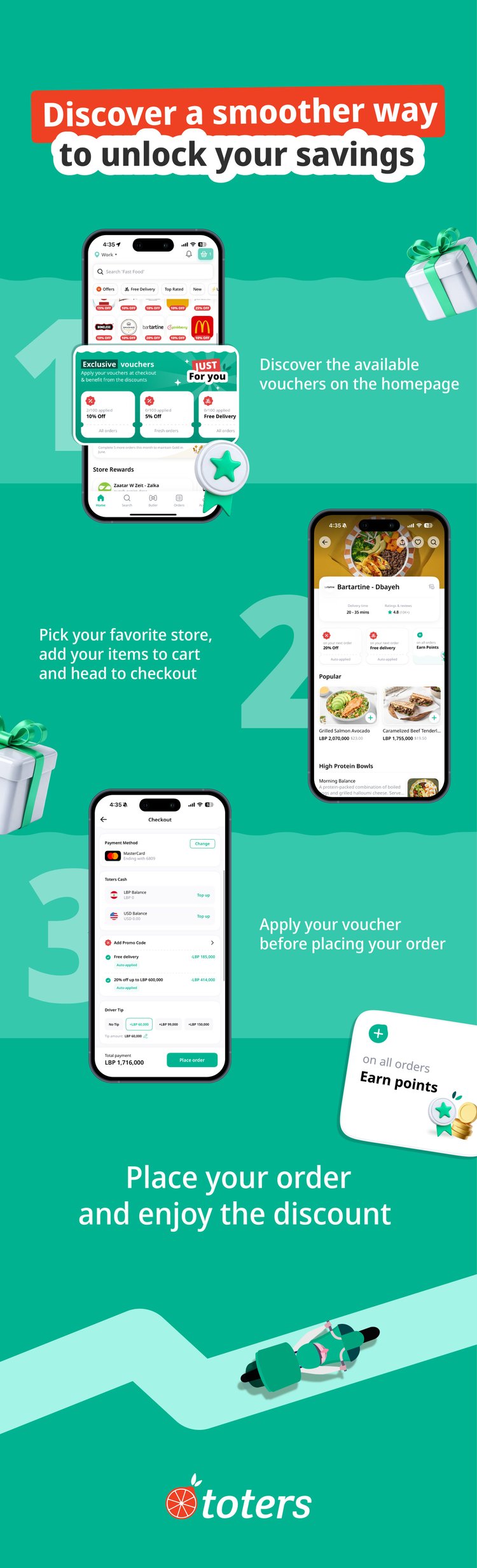 How to use vouchers — Toters
