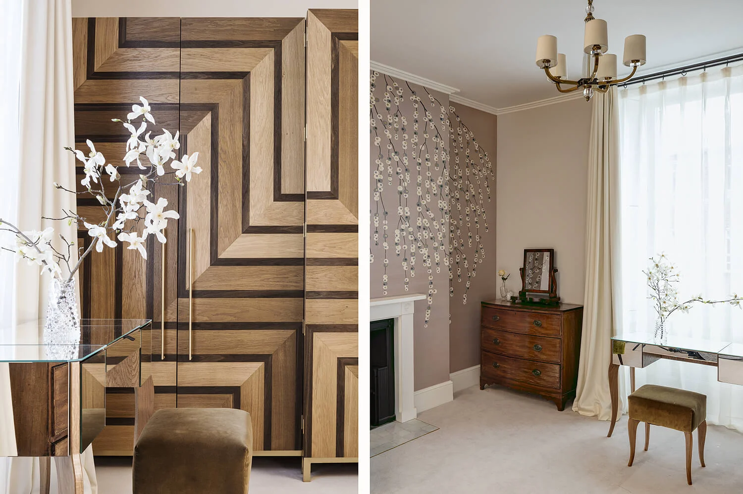 Emily Bizley Interior Design London House bespoke wardrobe detail