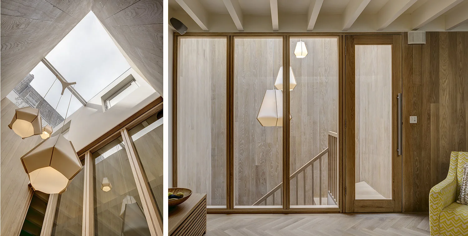 Emily Bizley Interior Design London House stair light