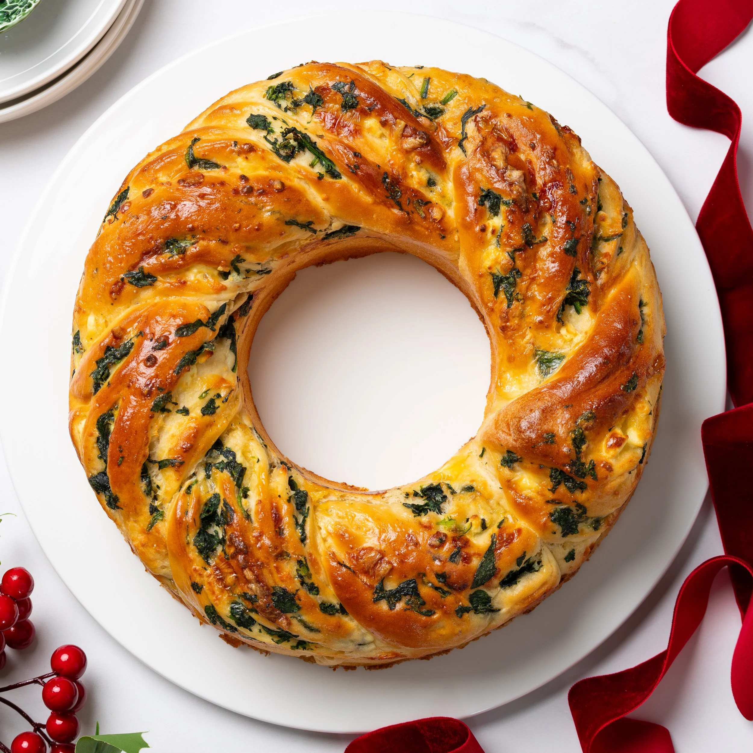 Spinach &amp; Feta Wreath Bread