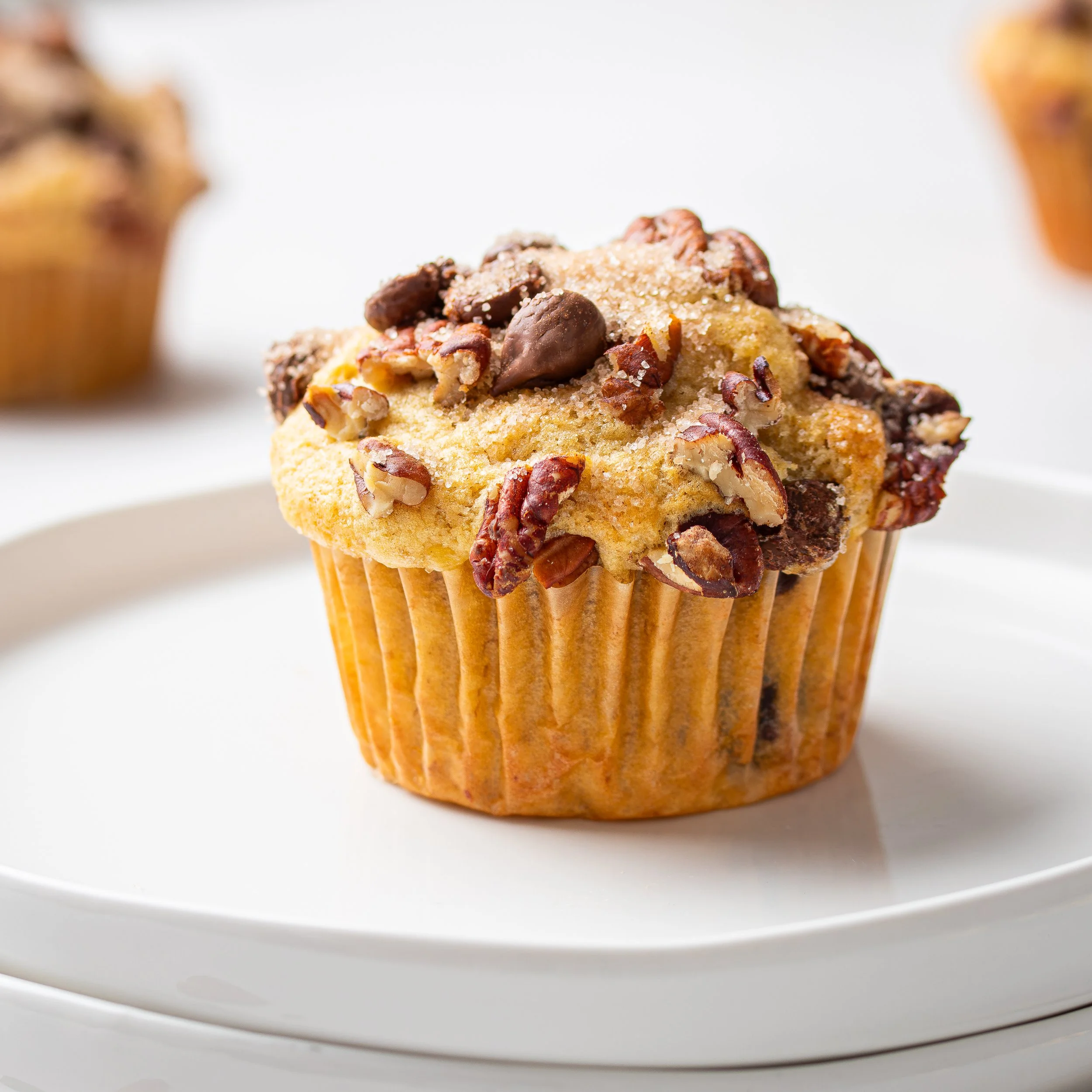 Nutty Banana Choc Chip Muffins