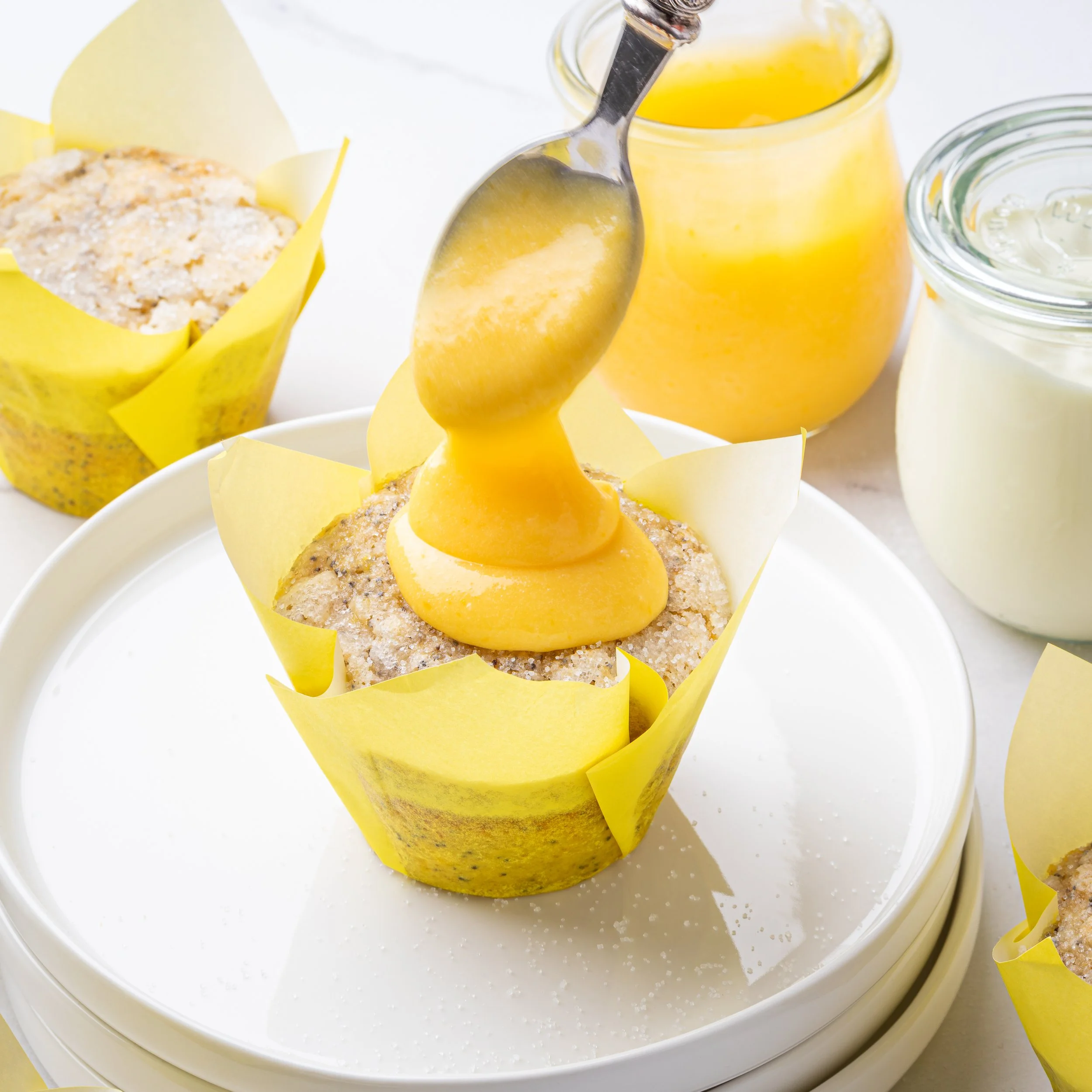 Sourdough Discard Lemon &amp; Poppy Seed Muffins