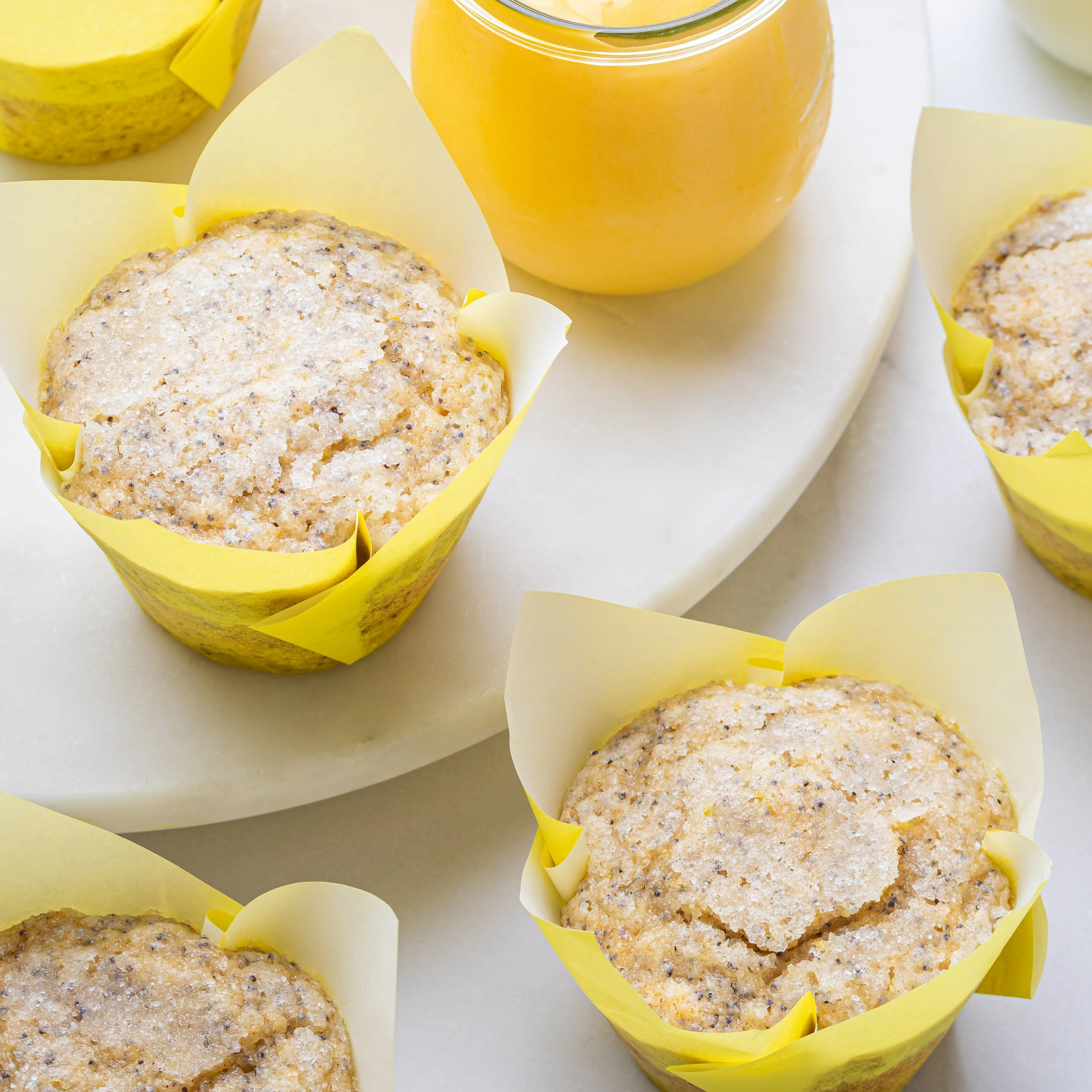 Sourdough Discard Lemon &amp; Poppy Seed Muffins