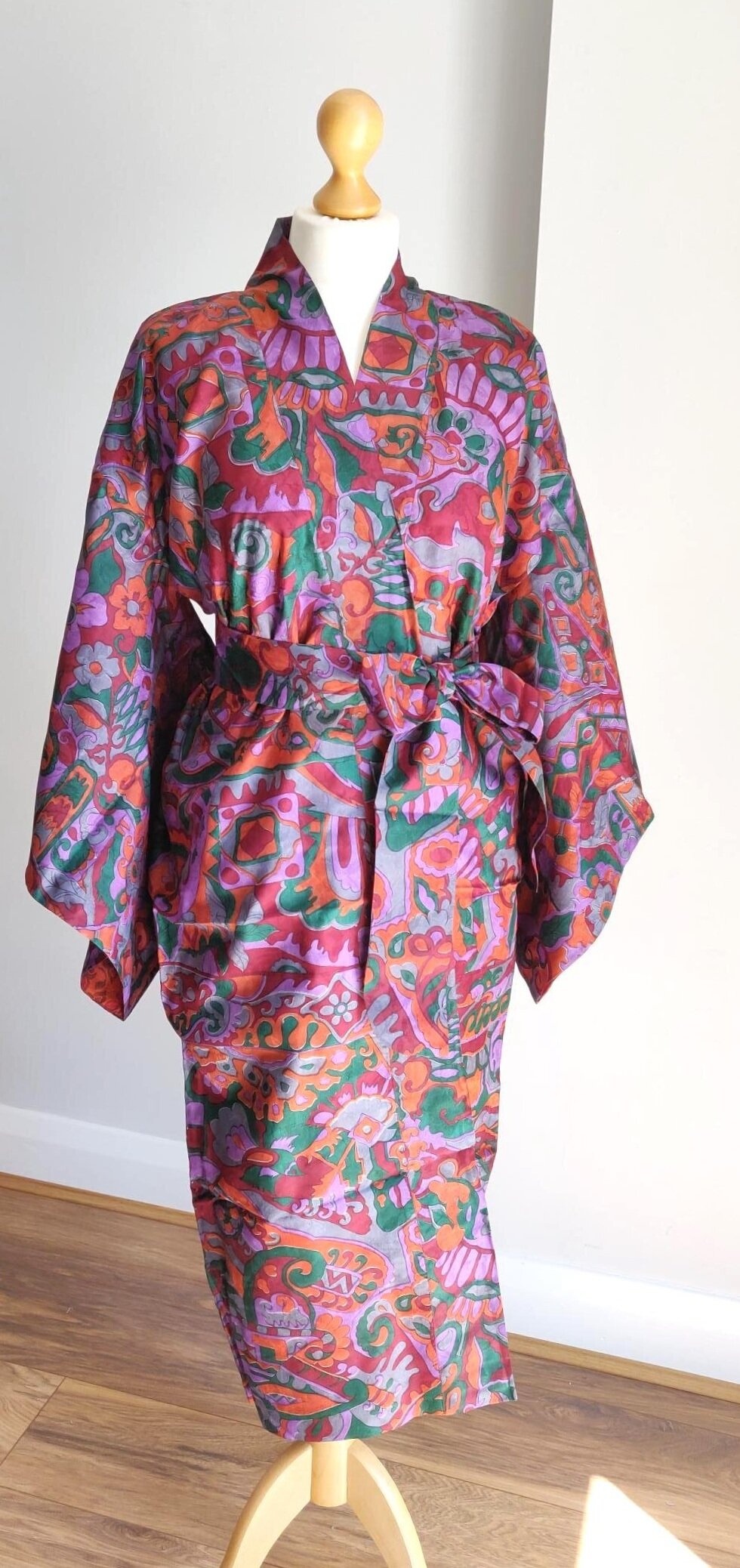 HTAIGUO Women Kimono Robes Silk Satin Bathrobe Bride Bridesmaids Lingerie  Robe Bridal Dressing Gown | Walmart Canada