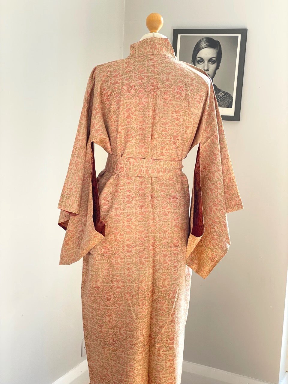 orange kimono robe
