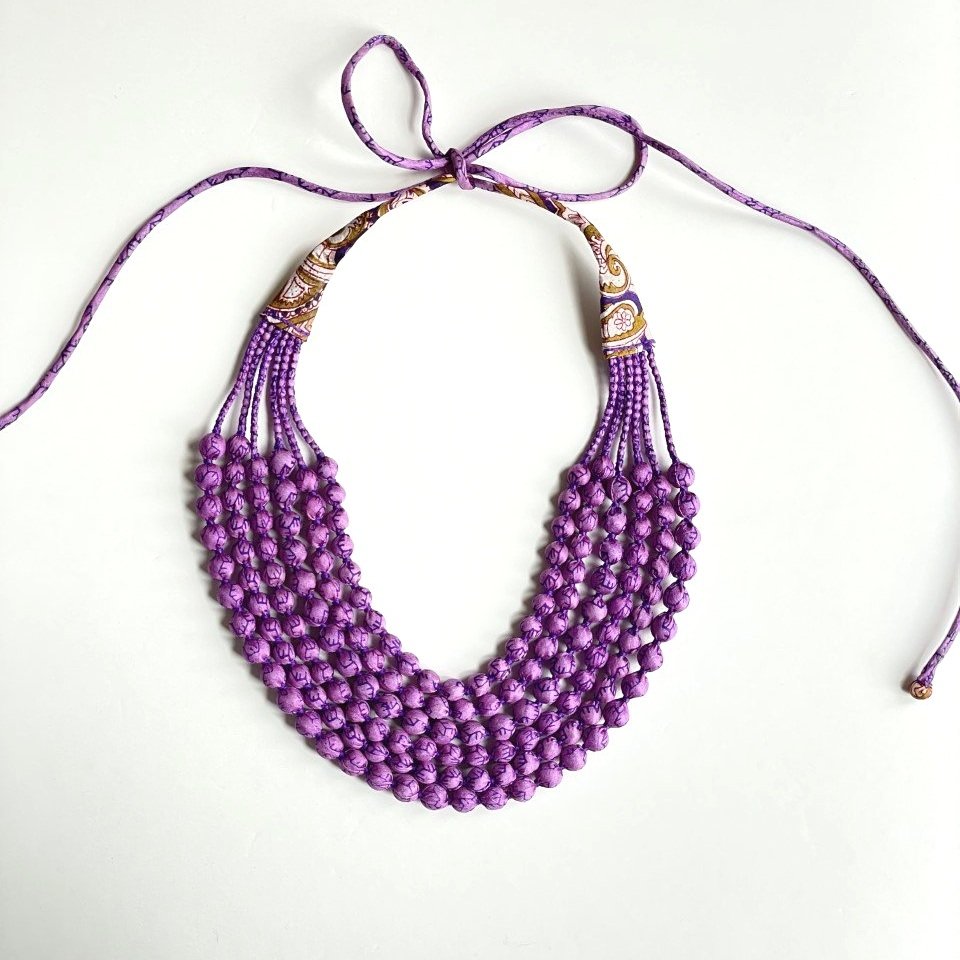 Sari Bead Necklace
