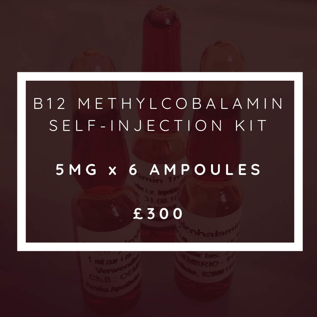 B12 METHYLCOBALYMIN SelfInjection Kit 1mg x 10 Ampoules Dr Ayanna