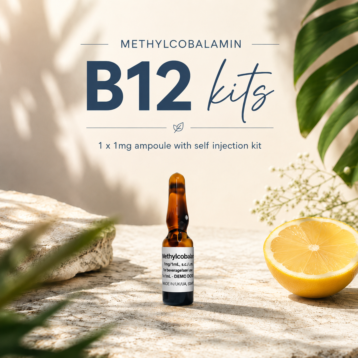 B12 METHYLCOBALAMIN SELF INJECTION KIT 1MG x 1 AMPOULE