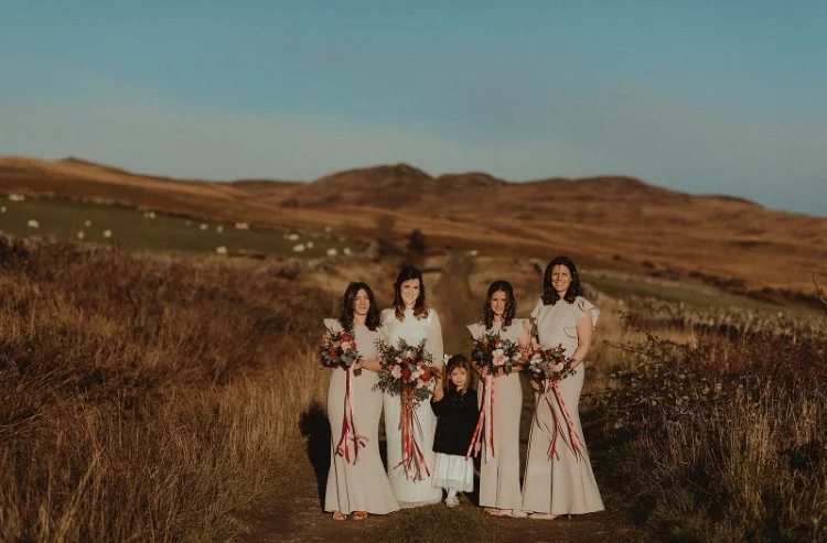 Rhona and her gorgeous girls wearing Cecelia in Smoked Blush - Photo Nikki Leadbetter
