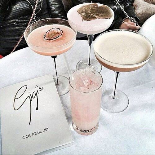 Personalised cocktails are always a chic touch