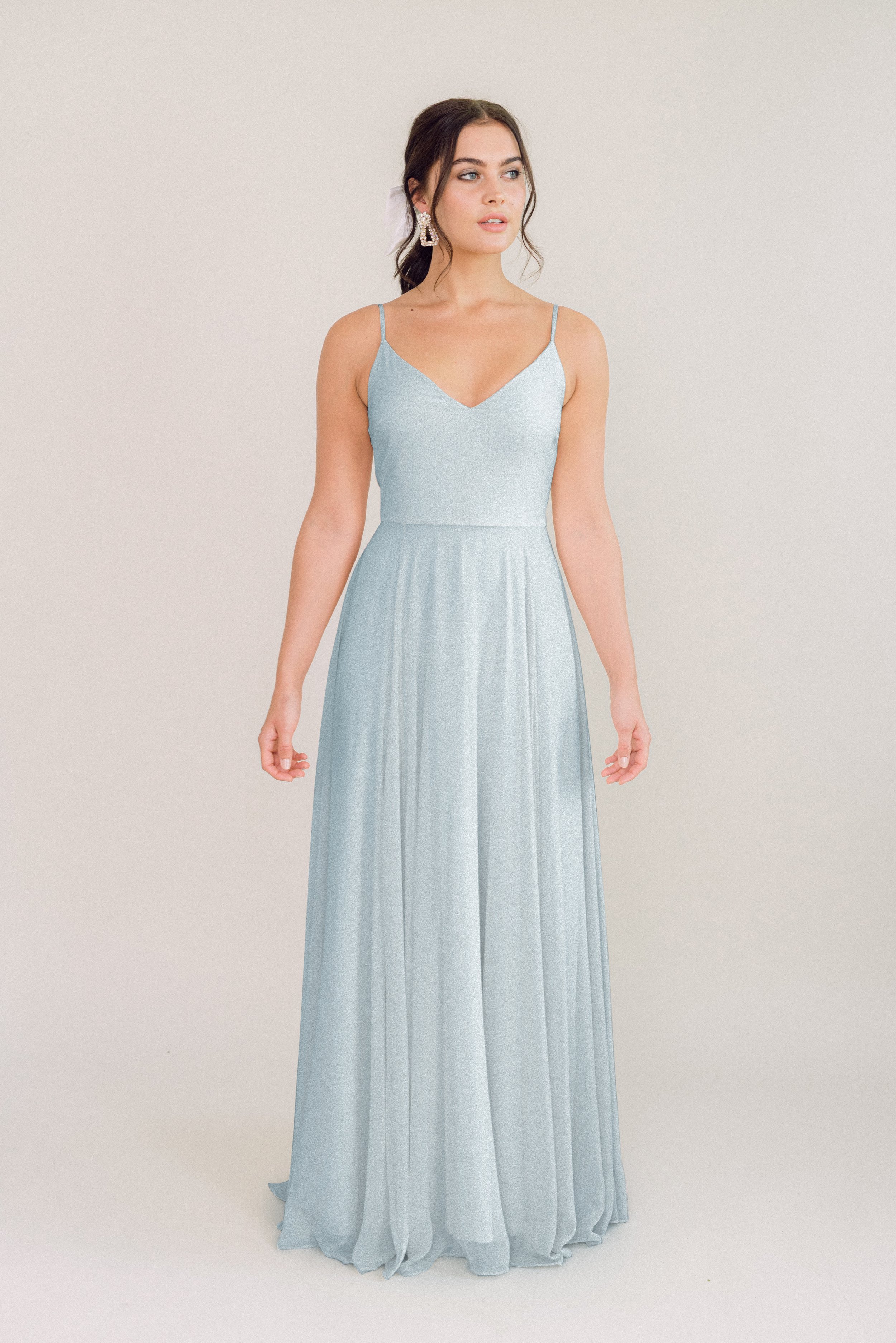 TH&TH Edie Bridesmaid Dress in Powder Blue — TH&TH