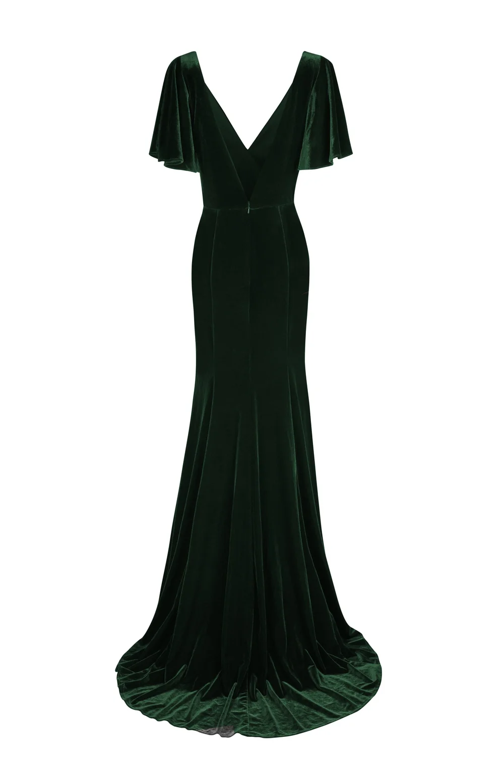 Hunter Green Bridesmaid Dresses With Sleeves