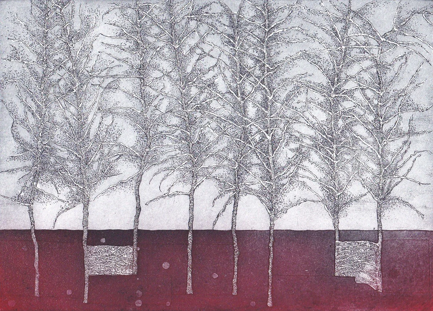   Incendie  17 x 24 cm 90€ 