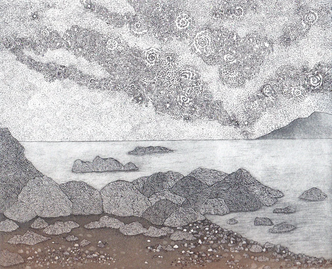   Les rochers  18 × 22 cm 90€ 