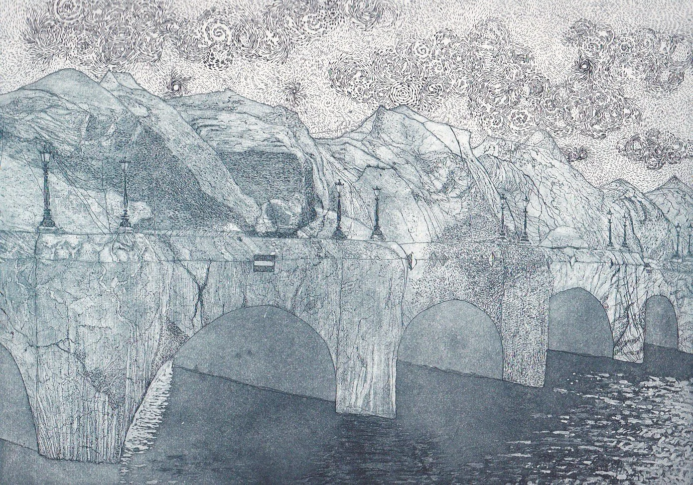   La Caverne  17 X 24 cm 90€ 