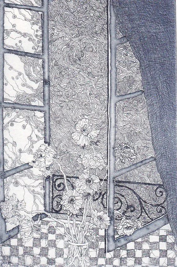   Fenêtre II  10 X 15 cm 60€ 