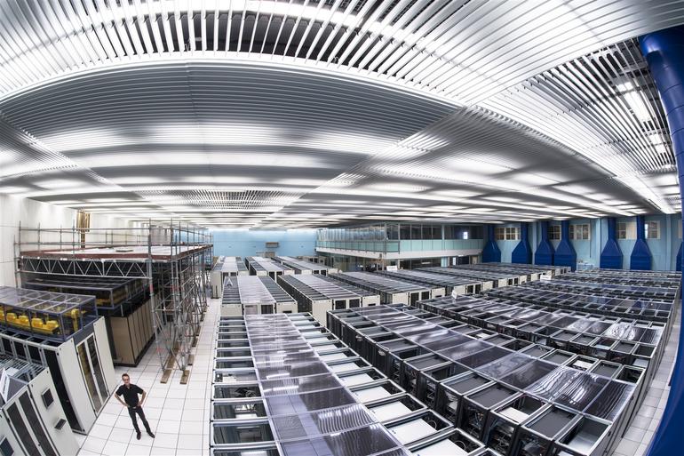 CERN Computer Center, from ZDNet report, "Inside the Large Hadron Collider: How IT powers the greatest experiment in history," 3/12/15