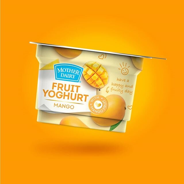 Delight your taste buds with Mother dairy's fruit yogurt.
Have a Happy &amp; Fruity Day !
#elephantdesign #motherdairyyogurt&nbsp;#fruitysurprise &nbsp;#fruityogurt #mangoflavour #packagingdesign 
#elephant31 #31yearsofdesignexcellence #SnackItUpAnyt