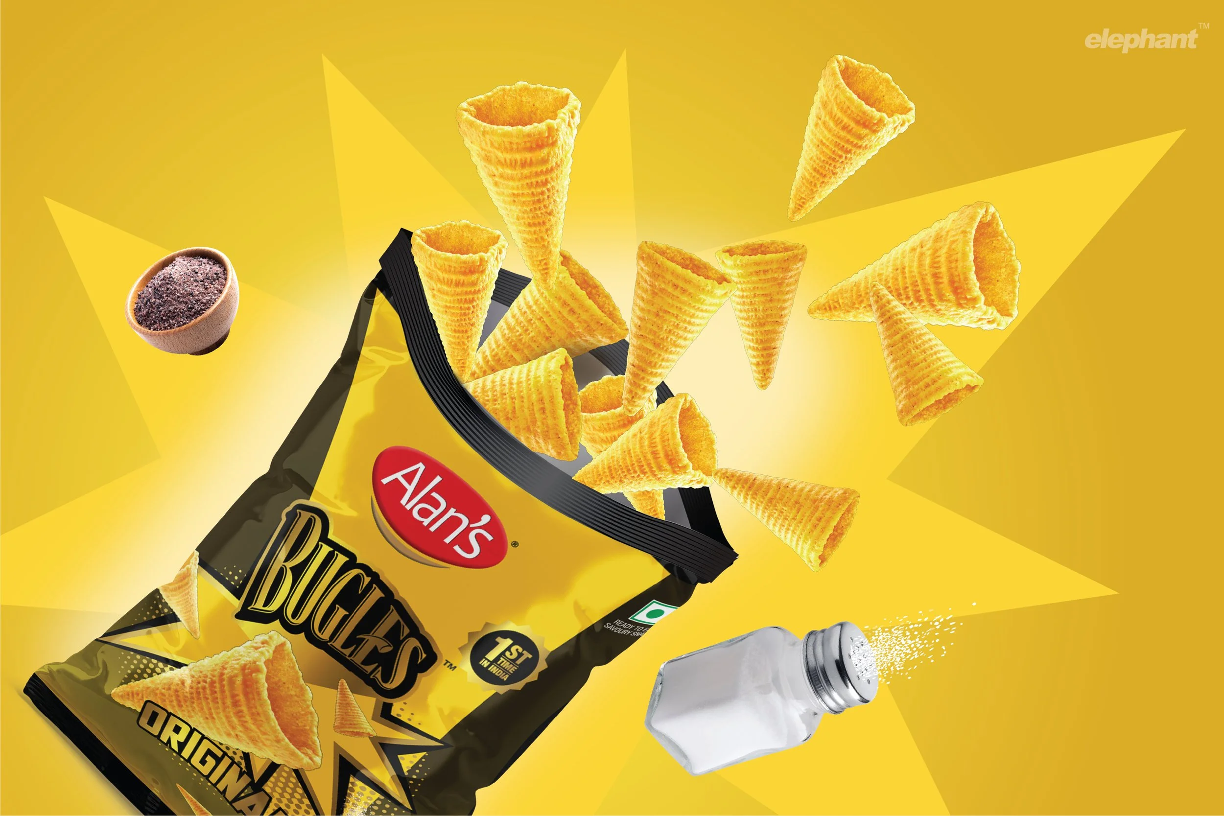 Alans Bugles Elephant Design