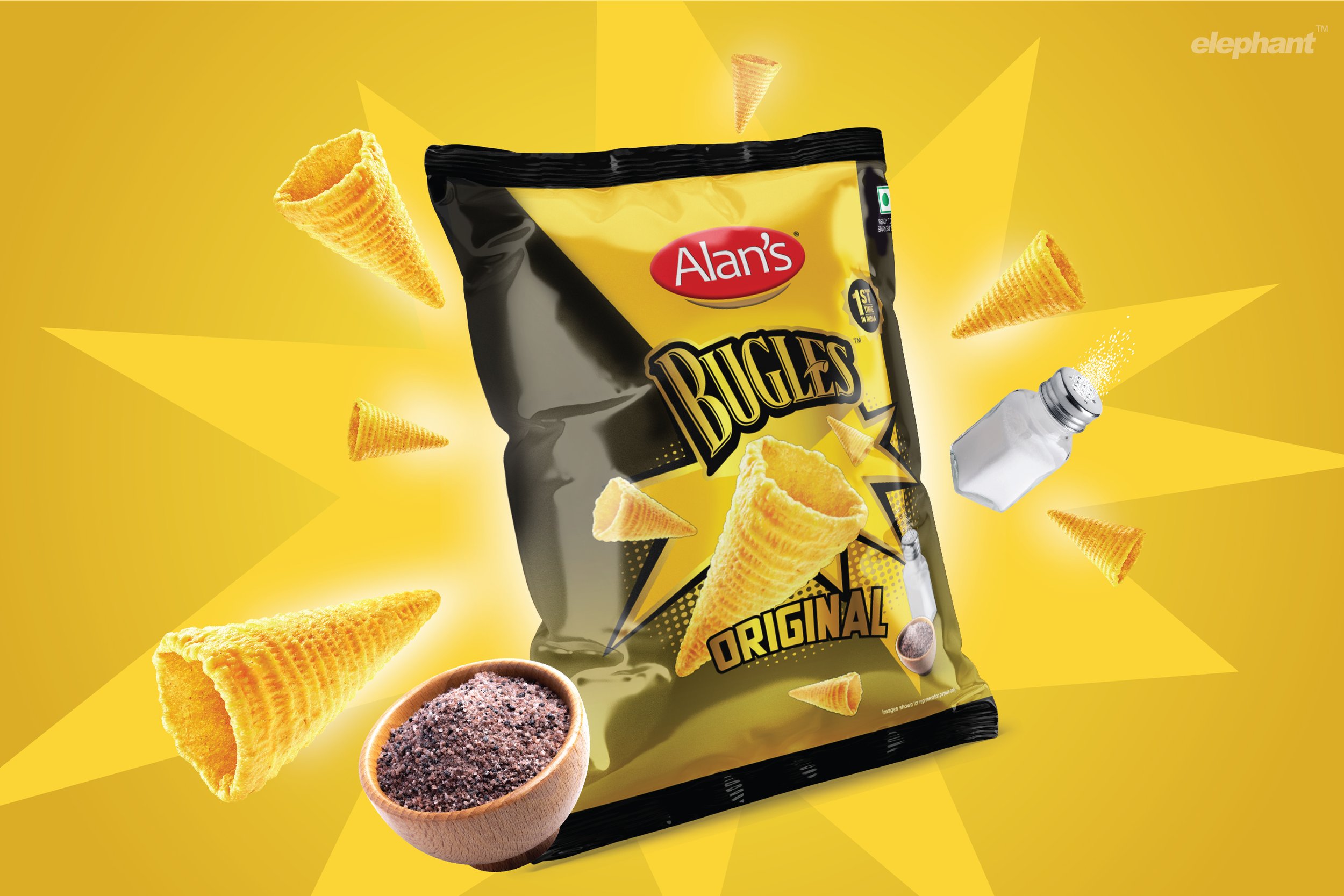 Alans Bugles Elephant Design