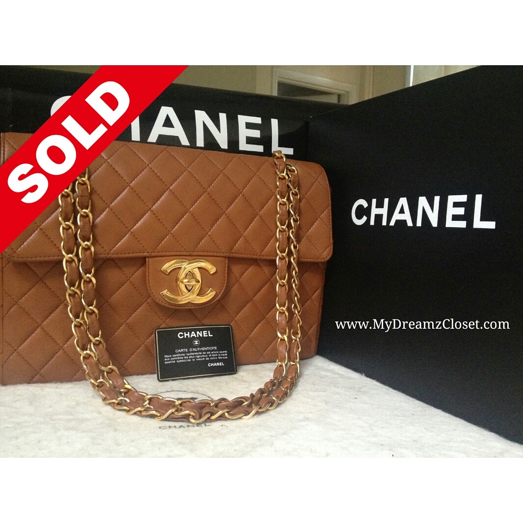 Chanel Brown Lambskin Flap