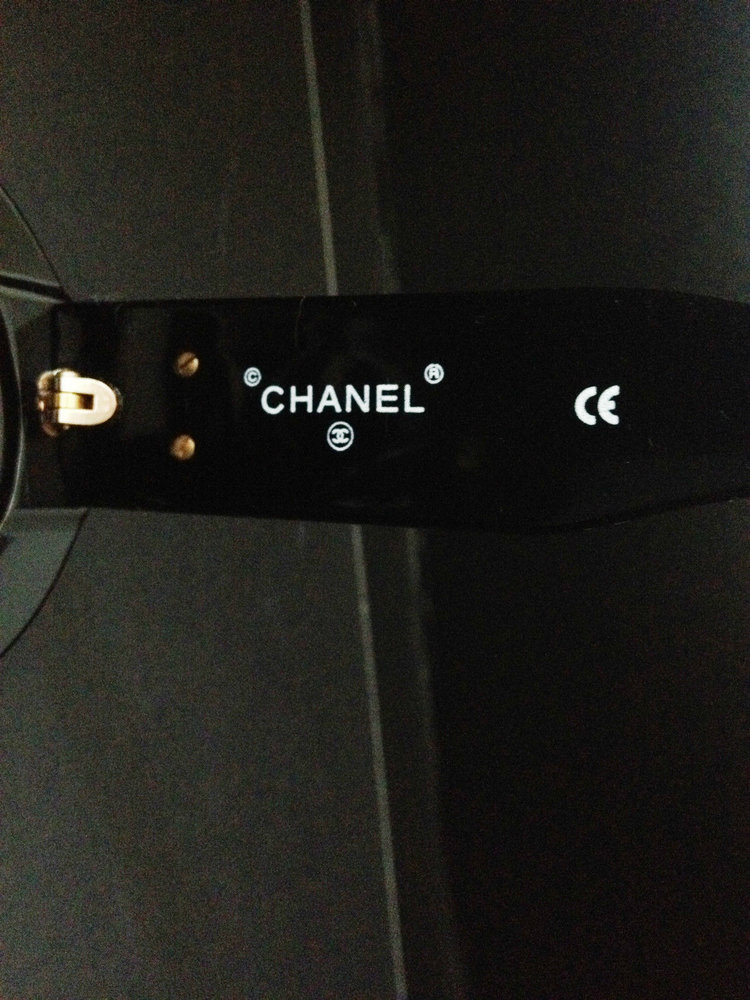 Full Set Rare Vintage CHANEL PARIS Black Round Sunglasses Rihanna