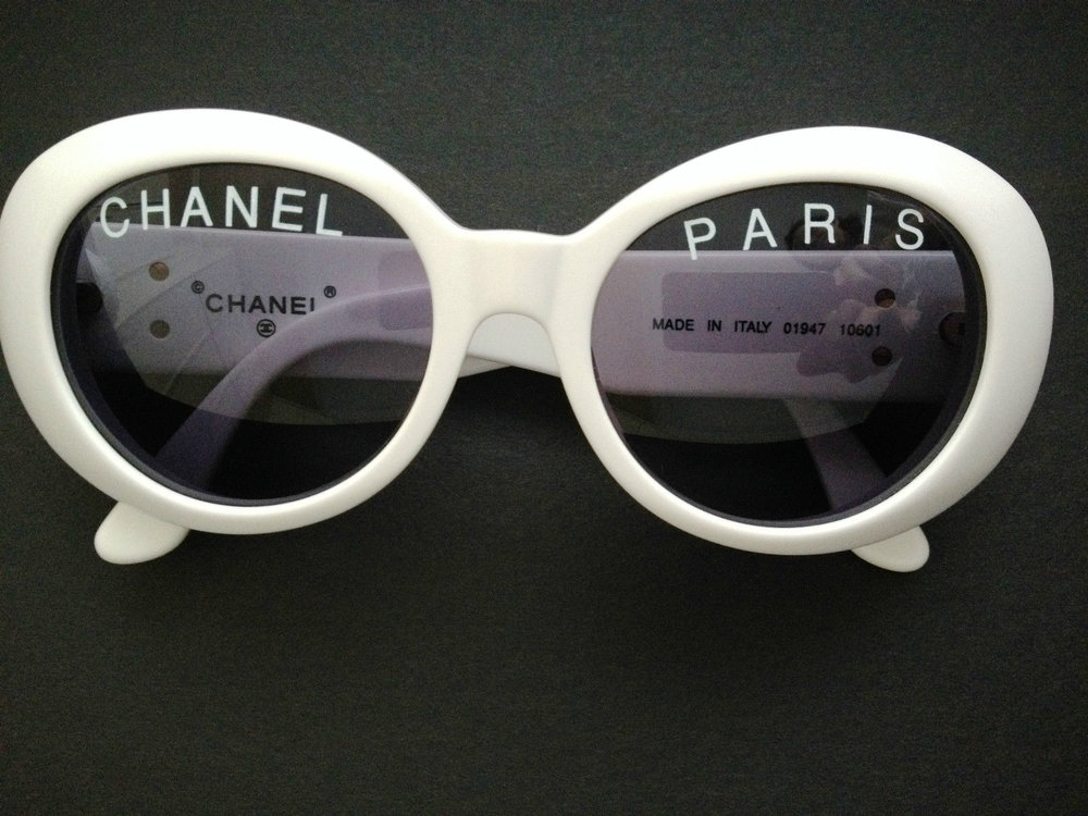 ONLY ONE! 100% RARE ICONIC CHANEL PARIS White Round Sunglasses Pharrell  Williams - My Dreamz Closet