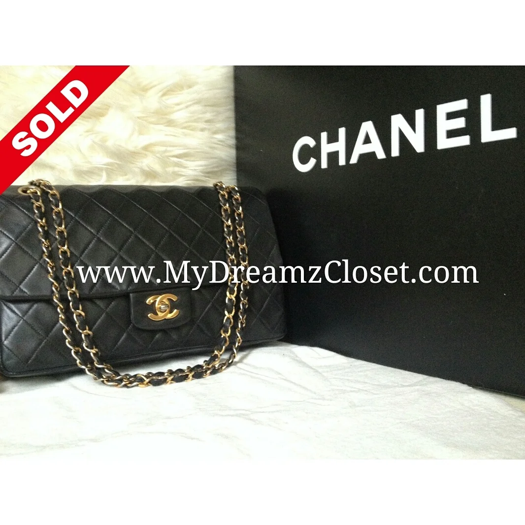 Chanel Black Lambskin Flap