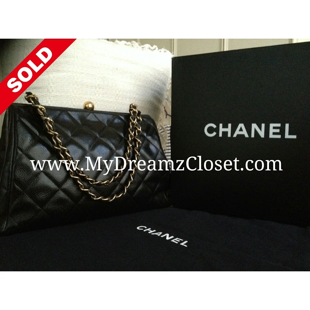 Chanel Black Lambskin Tote