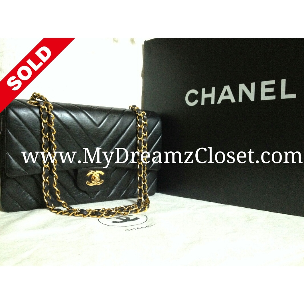 Chanel Black Lambskin Flap