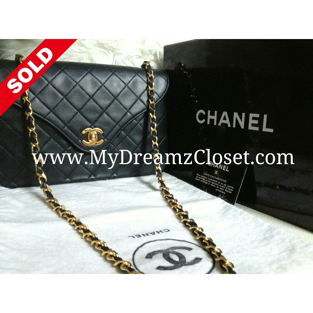 Chanel Black Lambskin Flap